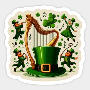 Irish Harp Sticker